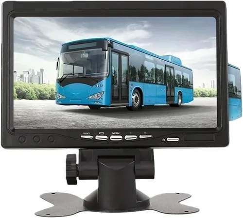 Vista 5 de 7" Car TFT LCD Screen Monitor Rear View Reversing Backup Camera Kit with 10M Cable Compatible with Truck/Bus/RV/Trailer/Tractor/Camper(Monitor Only)