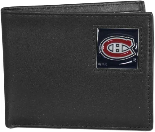 Vista 4 de Siskiyou Sports NHL Cartera de cuero genuino biplegable