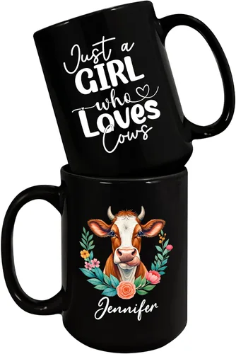Vista 15 de Taza de pollo con texto en inglés "I Just A Girl Who Loves Chickens", taza de pollo personalizada, regalo personalizado para amantes de los pollos