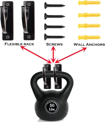 Vista 2 de Soporte de pared para sable de luz, paquete de 2 espadas Katana Samurai de acrílico negro, soporte de sable de luz para pared, pantalla horizontal