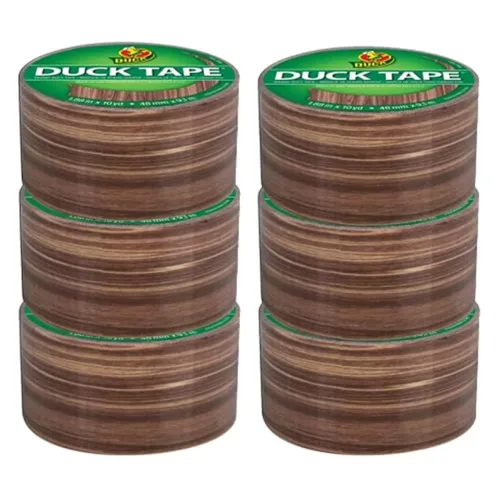 Vista 12 de Duck Brand Cinta adhesiva Duck impresa, 6 rollos, yute (283713_C)