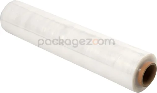 Vista 2 de PackageZoom 4 rollos de película elástica preestirada de 15 pulgadas x 1500 pies, plástico transparente para mudanza y embalaje, envoltura elástica