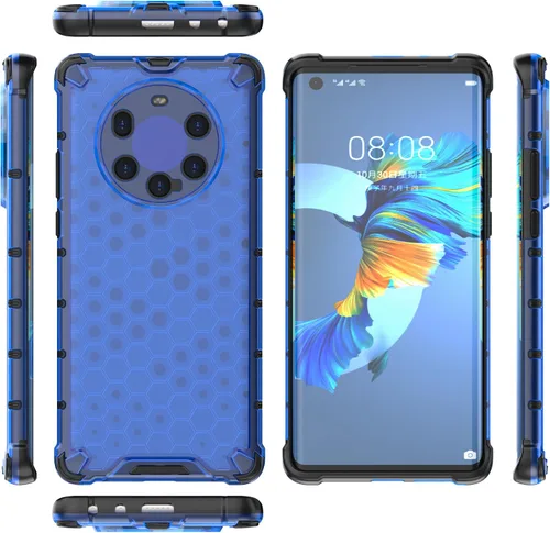 Vista 20 de Pzwoxukhov Funda compatible con Huawei Nova 3i, compatible con Huawei P Smart+ 2018 Honeycomb Anti-Drop Shock-Absorbing Case Negro