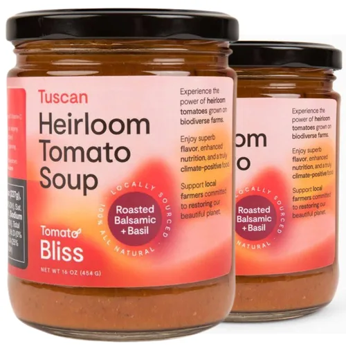 Vista 8 de Tomato Bliss - Sopa de tomate de curry de Vadouvan, totalmente natural, sin OMG, vegana, sin lácteos, sin azúcar añadido, sopas de tomate