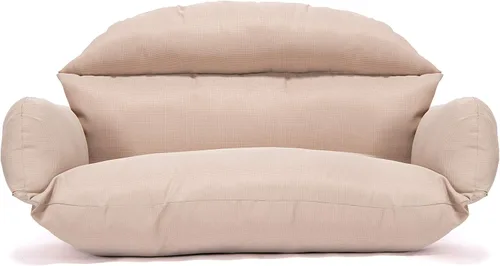 Vista 15 de LeisureMod Cojín colgante para silla de huevo para 2 personas, naranja oscuro, secado rápido, resistente a la intemperie, relleno de algodón suave
