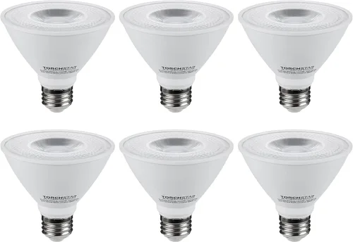 Vista 8 de TORCHSTAR Paquete de 6 bombillas LED de inundación PAR30 de cuello corto, CRI90+, 5000K Daylight(5000k)