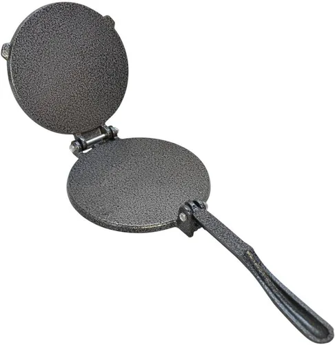 Vista 4 de 8" Tortilla de hierro fundido prensa maíz o harina Tortilla Maker, Pataconera, masa Roti