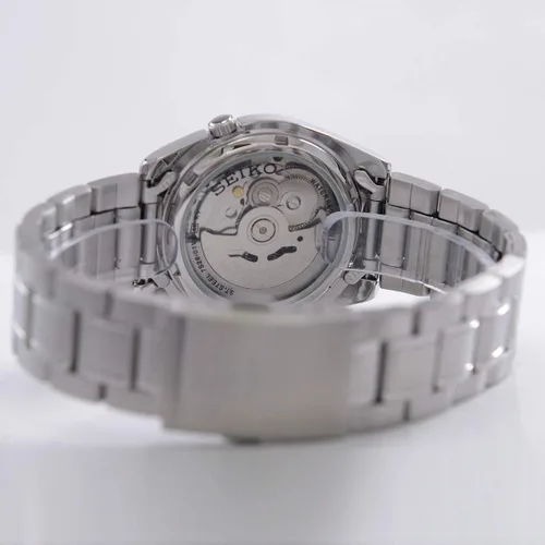 Vista 5 de Seiko 5 # SNKL43 - Reloj automático automático para hombre con esfera azul de acero inoxidable, Azul Patchwork, Cronógrafo, automático automático