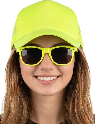 Vista 9 de Funky Junque Sombrero de camionero ligero Snapback de espuma de malla en Negro/Negro