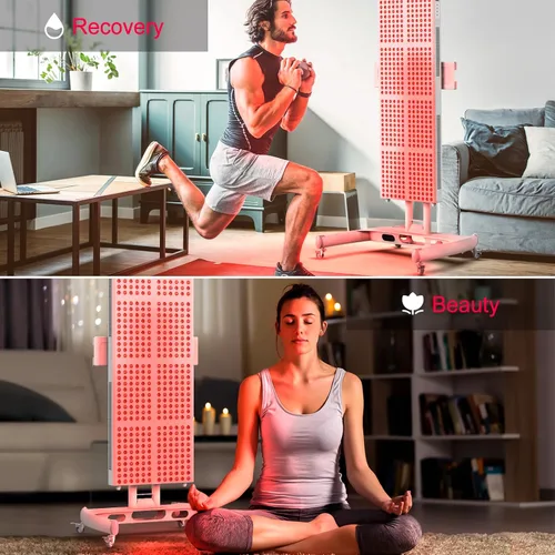 Vista 3 de BONTANNY Terapia de Luz Roja, Luz Infrarroja Cercana Roja de Cuerpo Completo 660nm 850nm con 480 LEDs de Grado Clínico de Chip Dual y Temporizador
