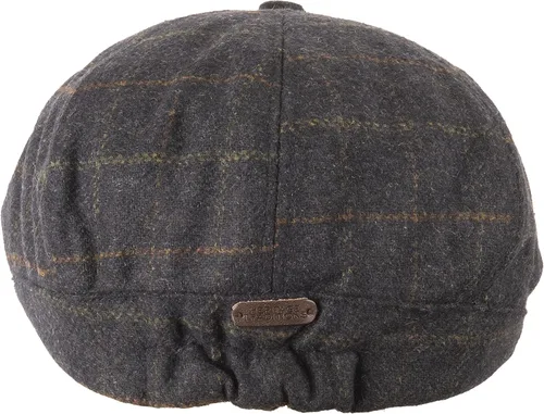 Vista 5 de Heritage Traditions Gorro de lana Tweed Panel Peak Newsboy Gorra Azul, Azul