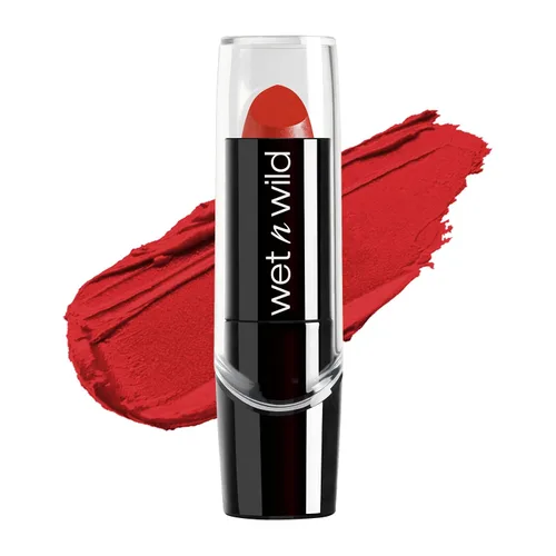 Vista 15 de wet n wild - Lápiz labial con acabado sedoso, color labial hidratante rico y acumulable, formulado con vitaminas A, E y macadamia para una Un breve