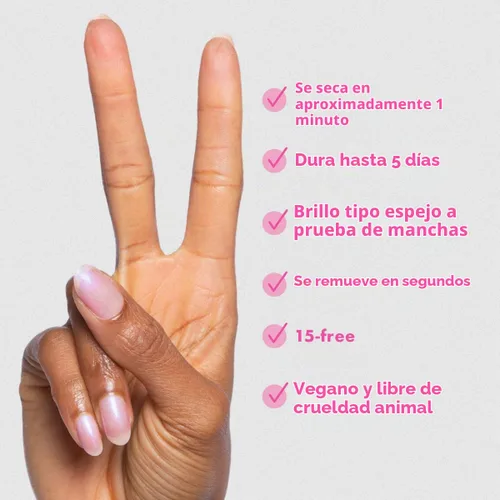 Vista 5 de Olive & June - Esmalte de uñas de secado rápido, barroco