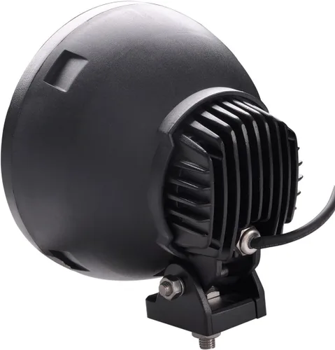 Vista 7 de Lightronic Foco LED redondo todoterreno de 7 pulgadas para motocicleta/camión, 6000 K blanco frío de largo alcance, aplicaciones de alta velocidad