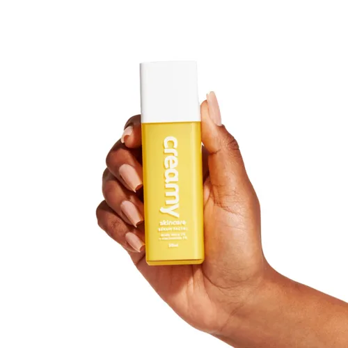 Vista 2 de Suero hidratante cremoso al 5% para el cuidado de la piel, exfoliante facial hidratante con 5%, 5% niacinamida e Hypskin, suero facial para piel