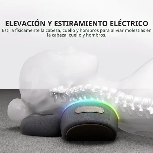 Vista 3 de Masajeador de tracción de almohada 2025 nuevo para joroba cervical - Almohada cervical 3 en 1 con terapia de calor, espuma viscoelástica para alivio