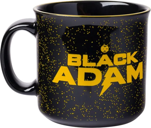 Vista 2 de Silver Buffalo - Taza de café de cerámica estilo cámper de Black Adam de DC Comics, 20 onzas