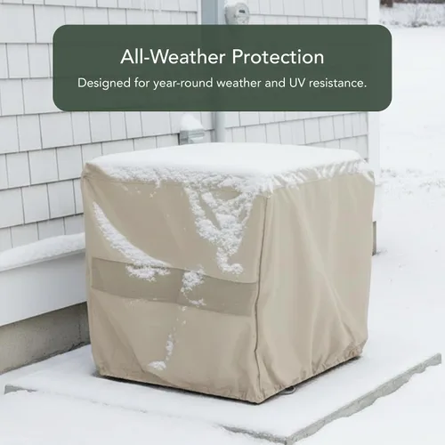 Vista 3 de Covermates Funda de aire acondicionado, protección duradera resistente a la intemperie para unidades al aire libre, poliéster Elite 300D, 30