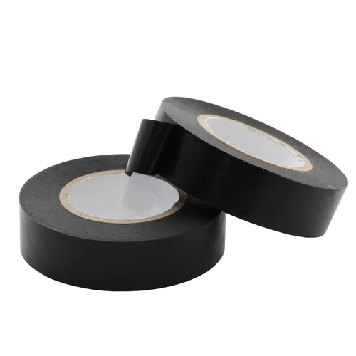 Vista 3 de Cinta eléctrica negra de PVC – 0.75" x 65' 2 rollos, alta adherencia, impermeable y resistente al calor, cinta aislante para reparación de cables
