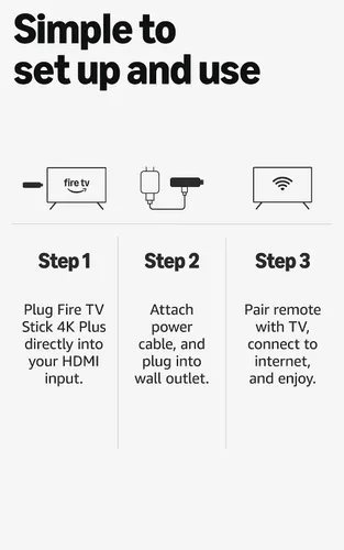 Vista 9 de Amazon Fire TV Stick 4K Plus, Wi-Fi 6, streaming de cientos de miles de películas y series, TV en vivo y gratis, encuentra programas más rápido