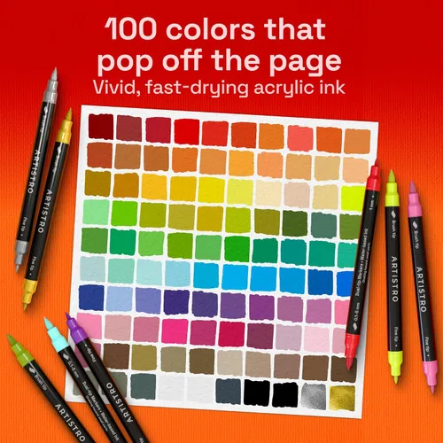 Vista 3 de ARTISTRO Acrylic Glass Marker Pens for Wine Glasses