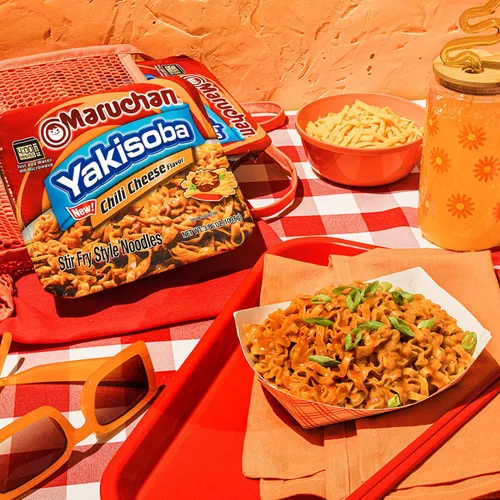 Vista 3 de Maruchan Cheese Lovers - Paquete variado (6 unidades) – Queso de chile Yakisoba, queso cheddar Yakisoba, queso cheddar instantáneo – Ramen con queso