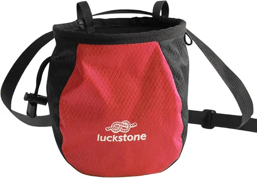 Vista 7 de Bolsa de tiza para escalada en roca, bolsa de tiza ajustable con cordón, bolsa de tiza Bouldering, cubo para escalada en roca, levantamiento