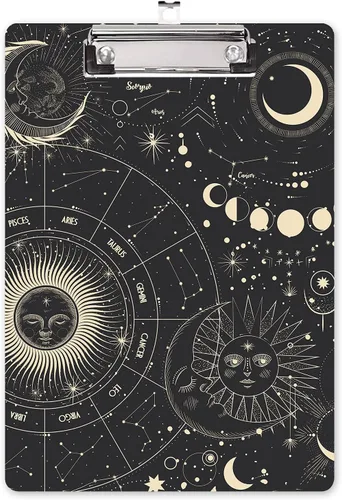 Vista 30 de Hongri - Portapapeles de cartón, madera, tamaño carta con diseño moderno, personalizado, tamaño A4 de 9 x 12.5 pulgadas, material de oficina