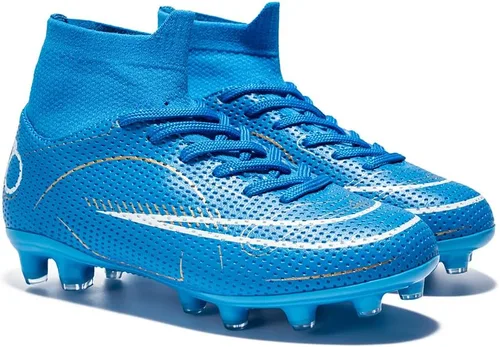 Vista 3 de Zapatos de fútbol para niños y niñas, para exteriores, interiores, para entrenamiento de fútbol y césped atlético