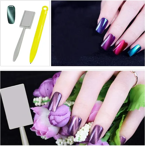 Vista 5 de Ideal Swan Juego de herramientas de esmalte de uñas con imán de 11 piezas