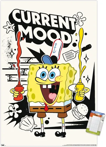 Vista 10 de Trends International Nickelodeon Bob Esponja - Póster de pared de humor actual, 22.4 pulgadas de largo x 14.7 pulgadas, versión enmarcada de madera