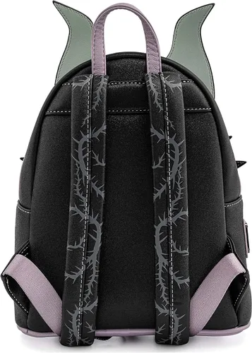 Vista 4 de Loungefly Disney Villains Scene Maléfica Bella Durmiente Mujer Doble Correa Bolsa de Hombro Bolso, Multi
