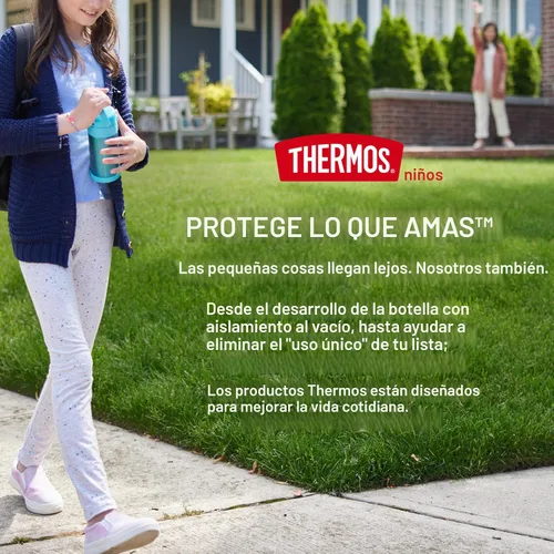 Vista 6 de THERMOS FUNTAINER - Tarro de comida con cuchara, 16 onzas, azul mezclilla Azul denim