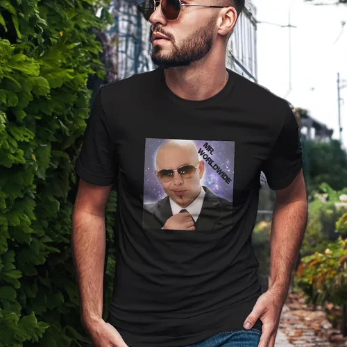 Vista 4 de Camiseta Mr Event Worldwide Boy Pitbull Shirt Tee Big Novedad Regalo para Hombres Manga Corta Camisas Familiares Mujeres Amigas Niña Unisex
