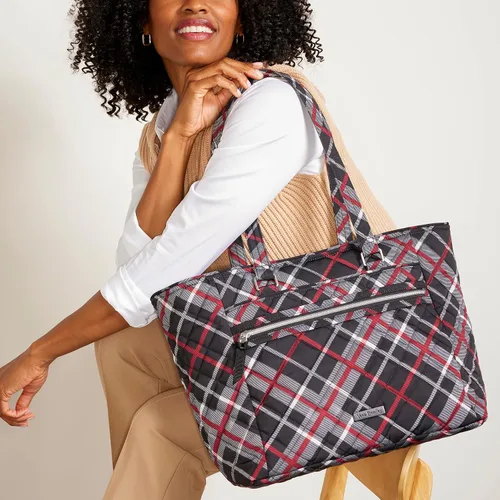 Vista 9 de Vera Bradley Bolsa de trabajo de sarga de alto rendimiento para mujer