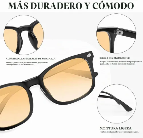 Vista 3 de NZKNP Blue Light Glasses for Woman Men,Blue Light Blocking Glasses,Clear Glasses