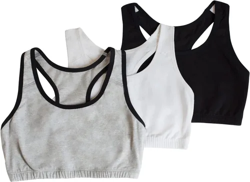 Vista 22 de Fruit of the Loom - Sujetadores deportivos estilo camiseta para mujer (paquete múltiple)