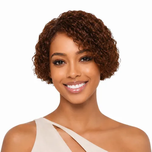 Vista 10 de Pelucas de cabello humano rizado profundo, parte lateral, encaje frontal precortado, encaje frontal para usar y llevar, peluca sin pegamento