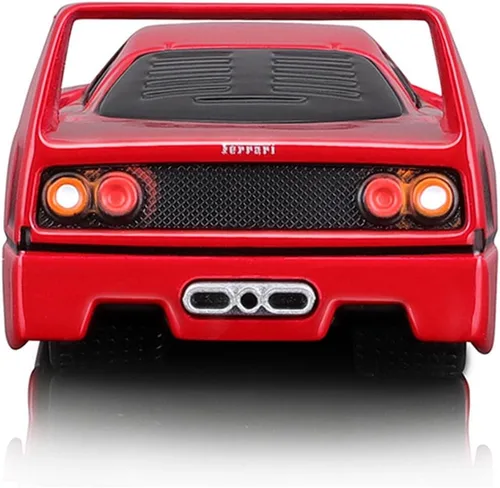 Vista 3 de Muscle Machines 15558 - Coche modelo fundido a troquel rojo Ferrari F40 1/64