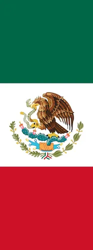 Vista 4 de XXXS bandera México Paisaje bandera 0.135 M2 1.5sqft 11.8 x 17.7 inch 1 x 1.5foot – -100% fabricado en Alemania – -larga duración al aire