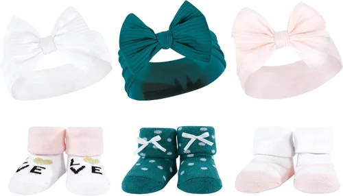 Vista 88 de Hudson Baby Conjunto de regalo de diadema y calcetines para niña