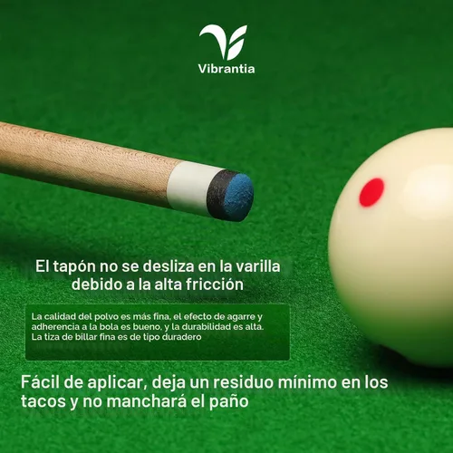 Vista 4 de Pro Billiard Pool Cue Chalk 12 Cubes Low Dust for Snooker 8-Ball Tournament Standard Billiard Chalk, Super Dense Low Dust Formula, 12 Cubes with