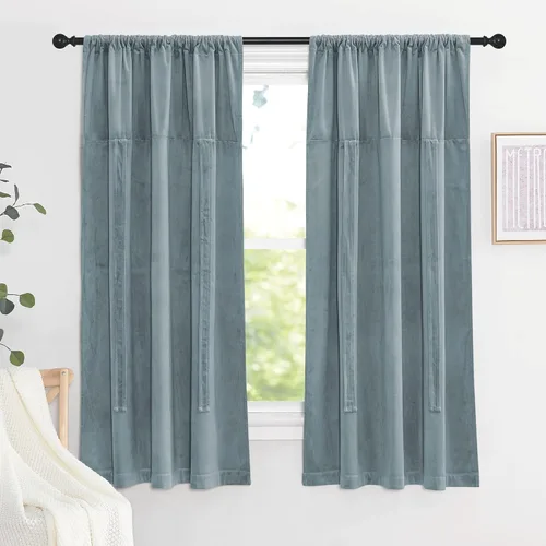 Vista 14 de NICETOWN Cortina Opaca con Aislamiento Térmico – Persiana Enrollable para Ventana de Bebé para Dormitorio/Acción de Gracias