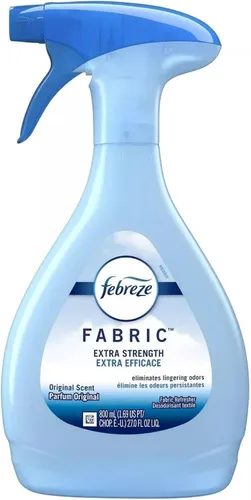 Vista 2 de Febreze Paquete económico de renovación de tela, eliminador de olores de mascotas y desodorante de tela extra resistente, 27 onzas líquidas, paquete