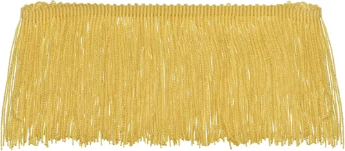 Vista 11 de Uxcell 10 yardas y 4 pulgadas beige con flecos de cadeneta - poliéster, estilo bohemio para múltiples ocasiones