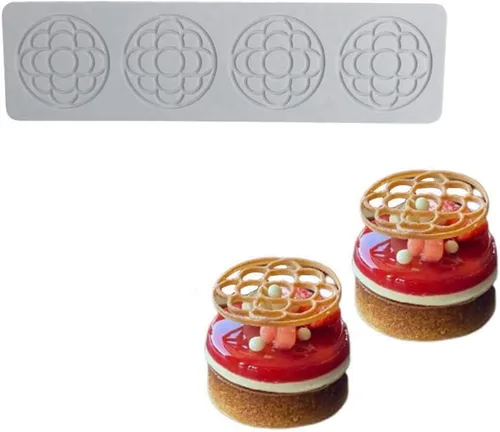 Vista 2 de Molde de silicona en forma de flor 3D para fondant de encaje, molde para pastel de azúcar para cupcakes de arcilla polimérica Sugarcraft, caramelo