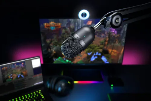 Vista 4 de Razer Seiren Mini - Micrófono condensador USB para transmisión