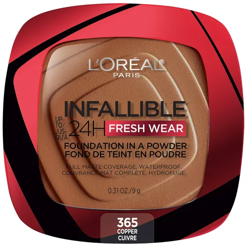 Vista 20 de L'Oréal Paris Infallible - Base de maquillaje en polvo, 24 horas de uso, impermeable, ámbar profundo, paquete de 3