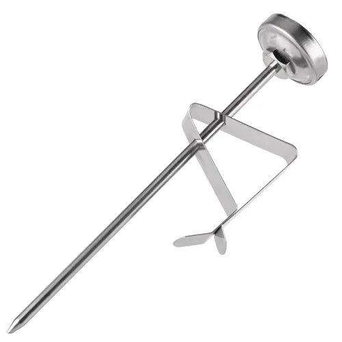 Vista 2 de Paquete de 2 Termómetros de Lectura Instantánea de Bolsillo para Espumar Leche con Esfera de 1 Pulgada y Sonda de 5 Pulgadas con Clip, Mejor