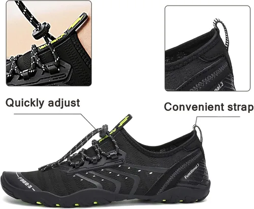 Vista 4 de Kararao Mens Womens Water Shoes Quick Dry Swim Shoes Beach Shoes Pool Surfing Aqua Sports